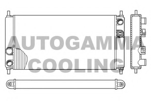 AUTOGAMMA 100068 Radiator, engine cooling